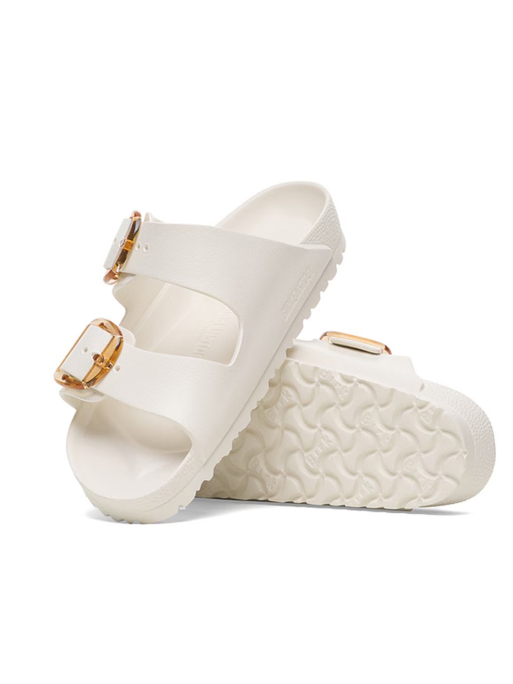 Birkenstock Arizona Big Buckle Eva Sandals White birkenstocks shoes 38 7.5 - Picture 2 of 10
